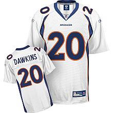 Denver Broncos #20 Brian Dawkins White Jersey
