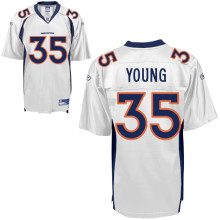 Denver Broncos #35 SELVIN YOUNG White