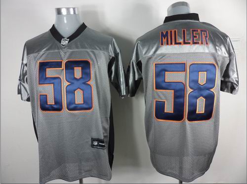 Denver Broncos #58 Von Miller Gray shadow jerseys