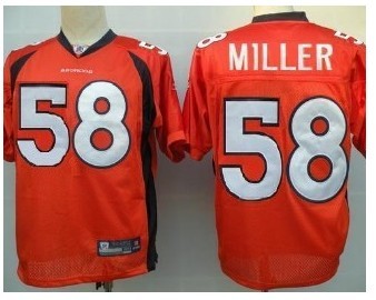 Denver Broncos #58 Von Miller Orange Jersey