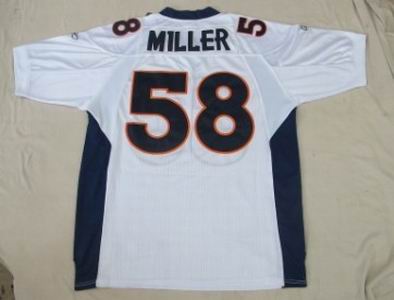 Denver Broncos #58 Von Miller white Jersey