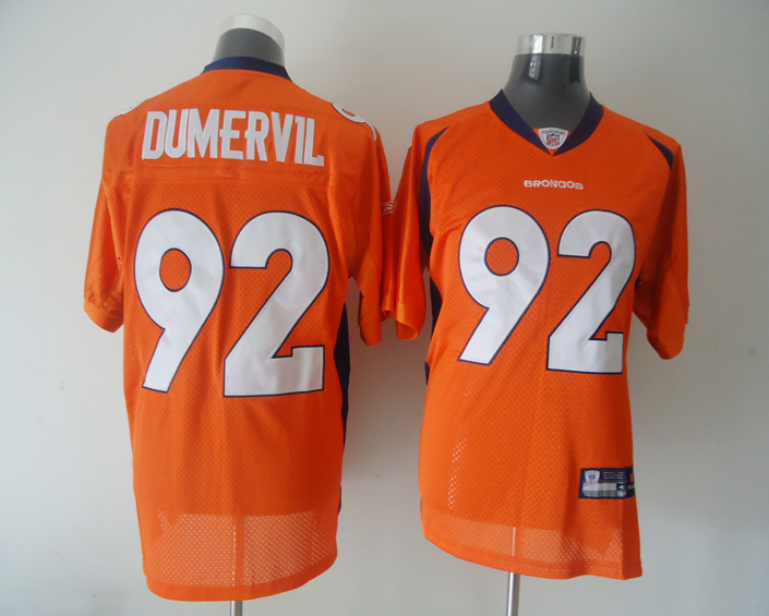 Denver Broncos #92 Elvis Dumervil ORANGE Jersey