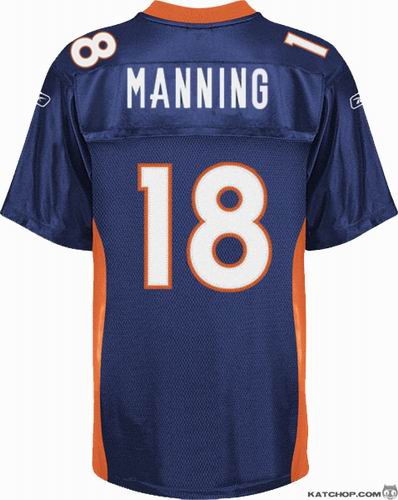 Denver Broncos 18# Peyton Manning blue jerseys