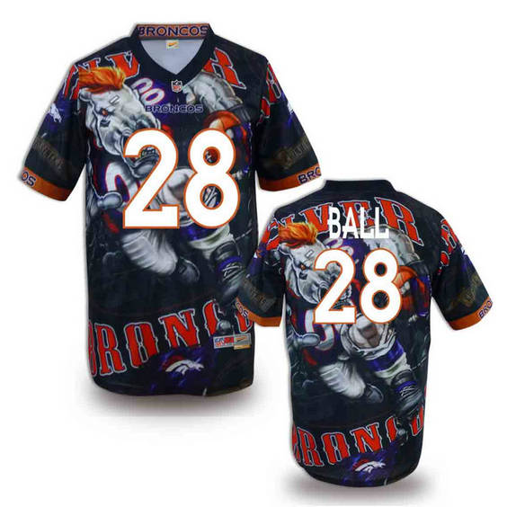 Denver Broncos 28 Montee Ballstitched fashion NFL jerseys