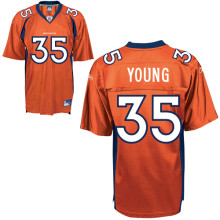 Denver Broncos 35 SELVIN YOUNG orange