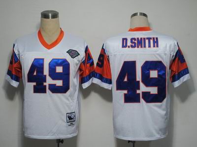 Denver Broncos 49 Dennis Smith White M&N 1994