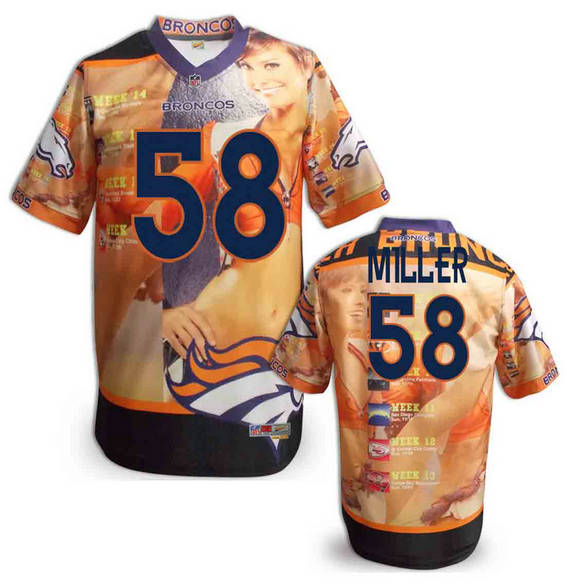 Denver Broncos 58 Von Miller fashion NFL stitched jerseys