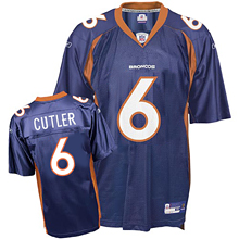 Denver Broncos 6# Jay Cutler navy youth jersey