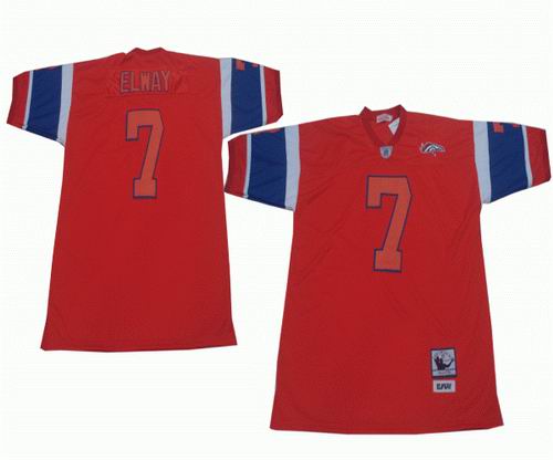 Denver Broncos 7# John Elway orange orange number Throwback jerseys
