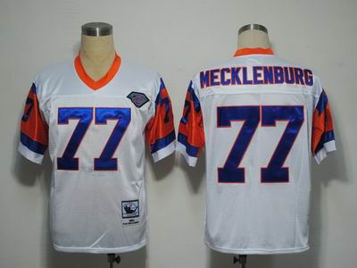 Denver Broncos 77 Karl Mecklenburg White M&N 1994