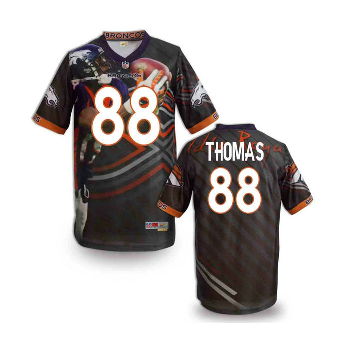Denver Broncos 88 Demaryius Thomas black stitched Fashion NFL jerseys