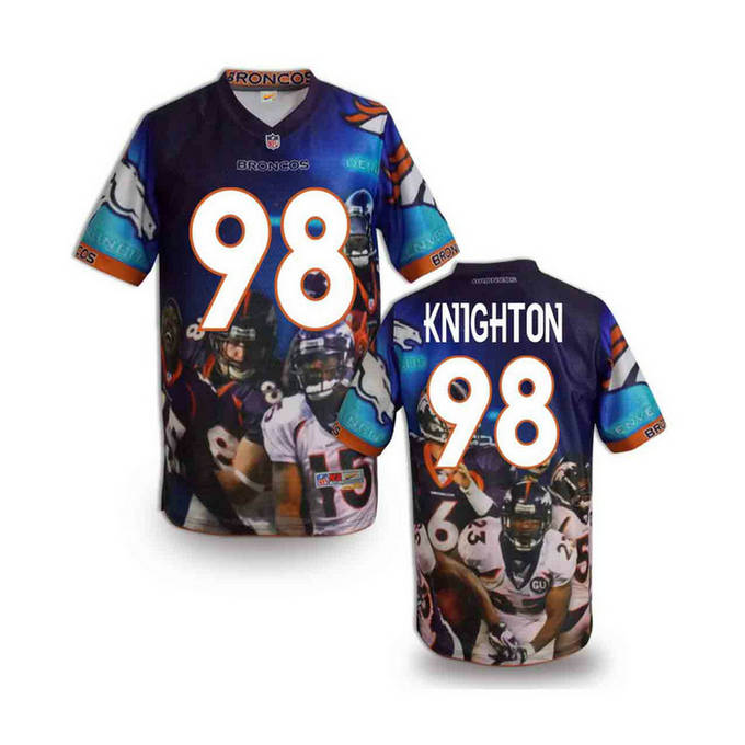 Denver Broncos 98 Terrance Knighton BLUE fashion NFL JERSEYS