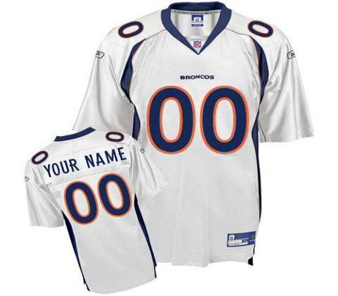 Denver Broncos Customized White Jerseys
