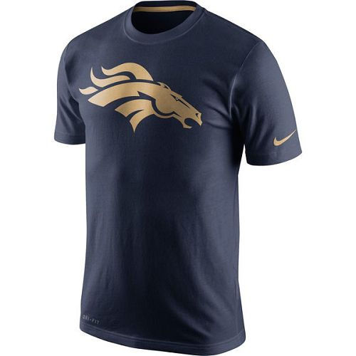Denver Broncos Nike Navy Championship Drive Gold Collection Performance T-Shirt