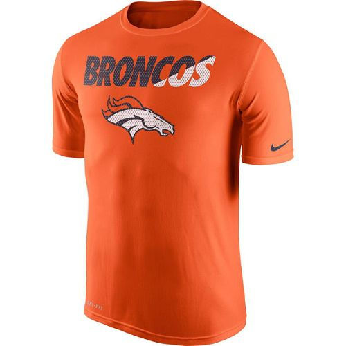 Denver Broncos Nike Orange Legend Staff Practice Performance T-Shirt