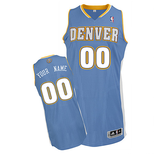 Denver Nuggets Personalized custom Baby Blue Jersey (S-3XL)