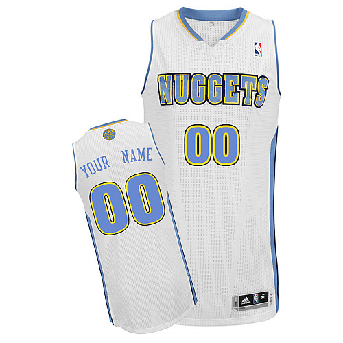 Denver Nuggets Personalized custom White Jersey (S-3XL)