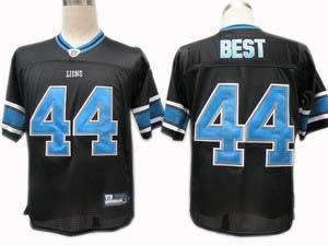 Detroit Lions #44 Jahvid Best Jersey black
