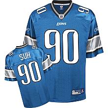 Detroit Lions #90 Ndamukong Suh Team Color blue Jersey