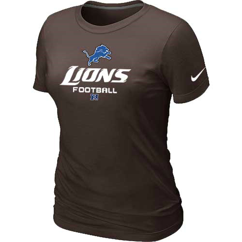 Detroit Lions Brown Women's Critical Victory T-Shirt
