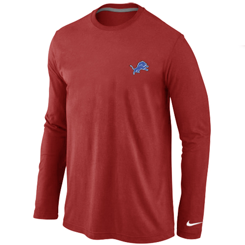 Detroit Lions Logo Long Sleeve T-Shirt RED