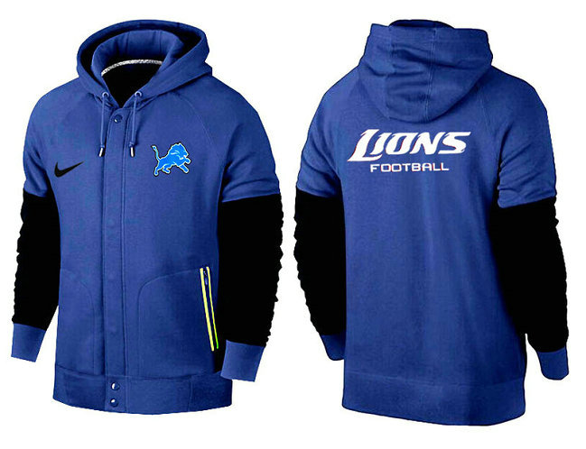 Detroit Lions NFL mixed color cover chain hoodie