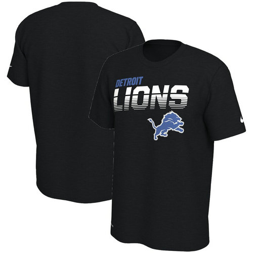 Detroit Lions Nike Sideline Line Of Scrimmage Legend Performance T-Shirt Black
