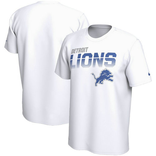 Detroit Lions Nike Sideline Line Of Scrimmage Legend Performance T-Shirt White