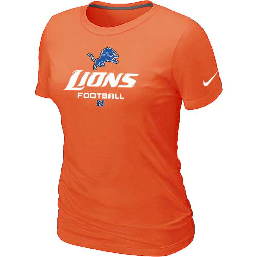 Detroit Lions Orange Women's Critical Victory T-Shirt