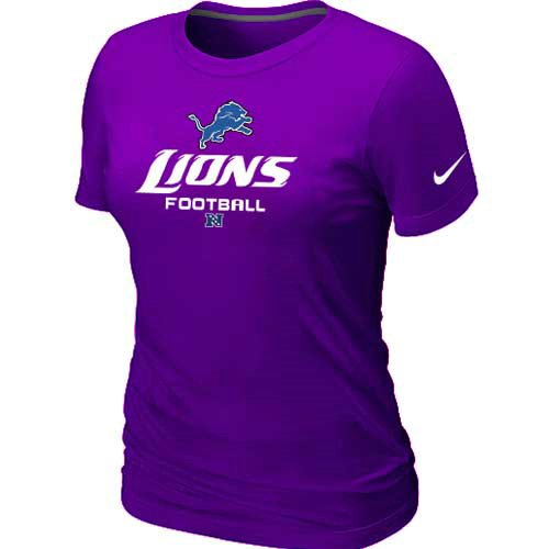 Detroit Lions Purple Women's Critical Victory T-Shirt