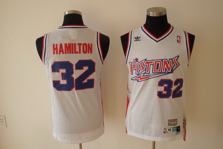 Detroit Pistons #32 Richard Hamilton White