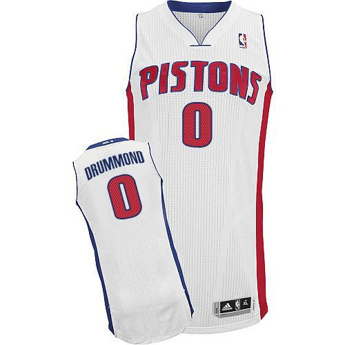 Detroit Pistons 0 Andre Drummond White NBA Jersey