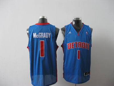 Detroit Pistons 1# Tracy McGrady blue jersey