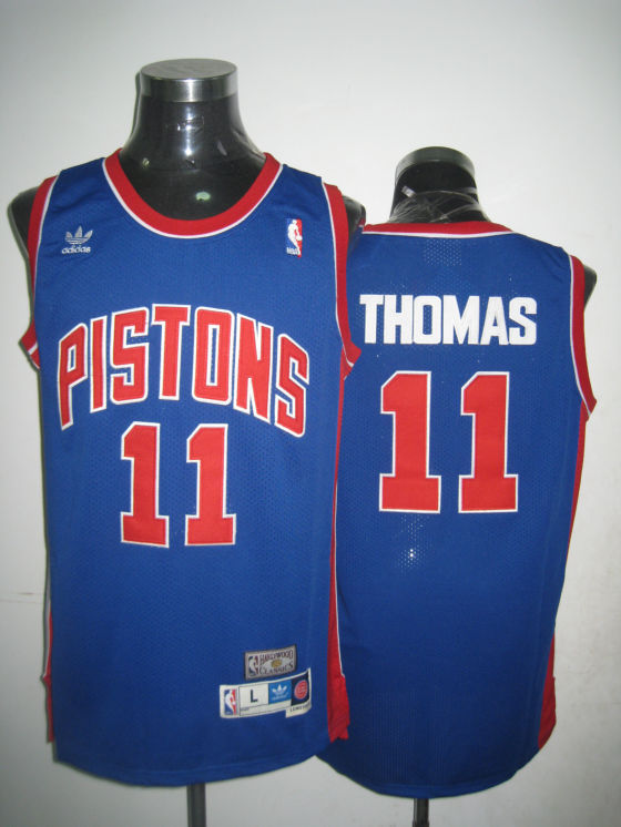Detroit Pistons 11# Isiah Thomas blue jersey