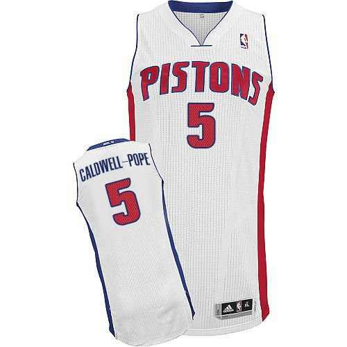 Detroit Pistons 5 Kentavious Caldwell-Pope White NBA Jersey