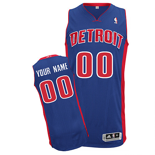 Detroit Pistons Personalized custom Blue Jersey (S-3XL)