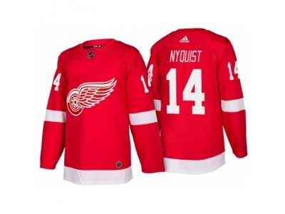 Detroit Red Wings #14 Gustav Nyquist Red Home 2017-2018 adidas Jersey