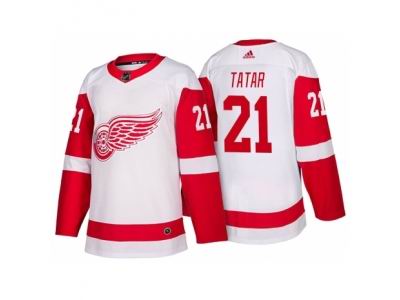 Detroit Red Wings #21 Tomas Tatar White 2017-2018 adidas Jersey