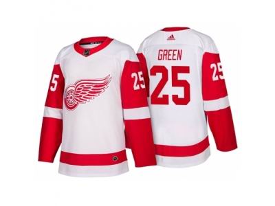 Detroit Red Wings #25 Mike Green White 2017-2018 adidas Jersey