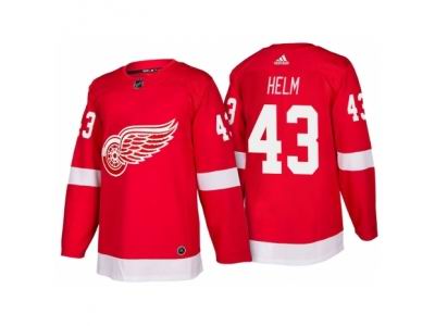 Detroit Red Wings #43 Darren Helm Red Home 2017-2018 adidas Jersey