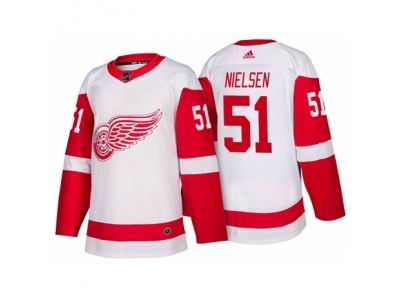 Detroit Red Wings #51 Frans Nielsen White 2017-2018 adidas Jersey