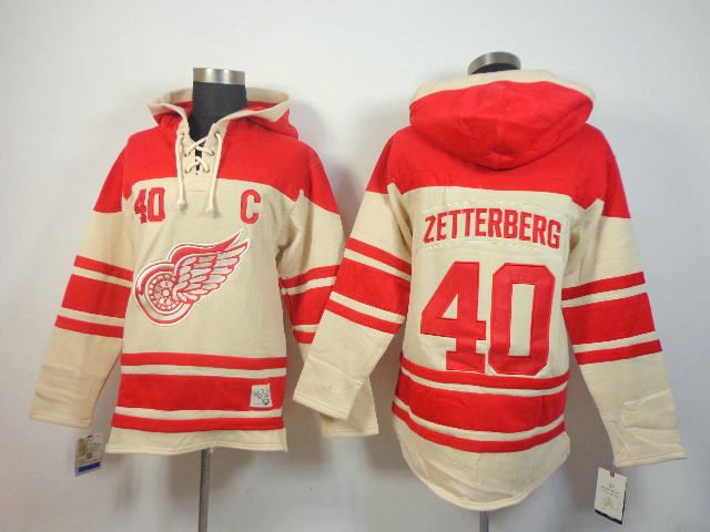 Detroit Red Wings 40 Henrik Zetterberg NHL Fashion hoddies