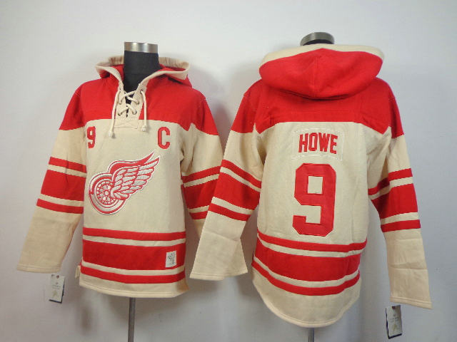 Detroit Red Wings 9 Gordie Howe NHL Fashion hoddies