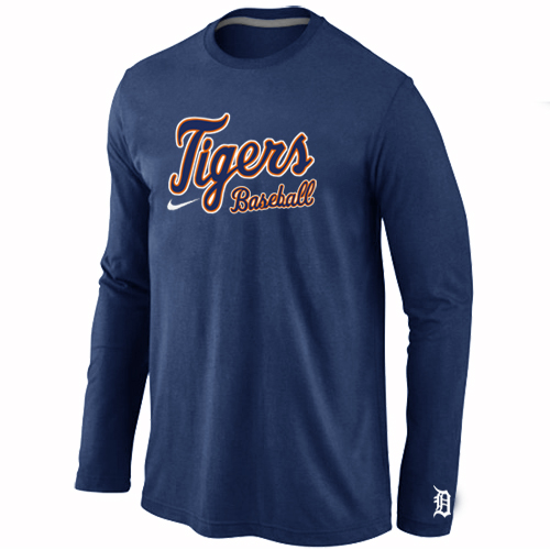 Detroit Tigers Long Sleeve T-Shirt D.Blue