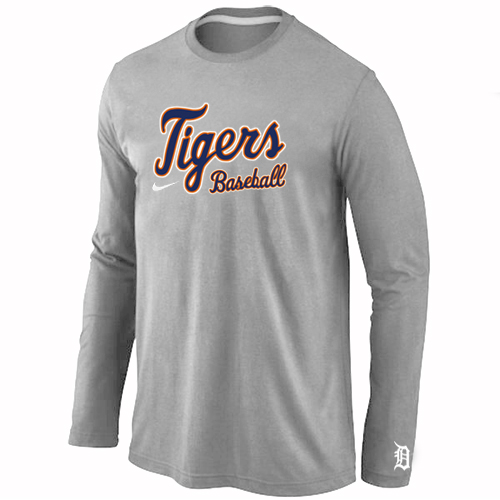 Detroit Tigers Long Sleeve T-Shirt GREY