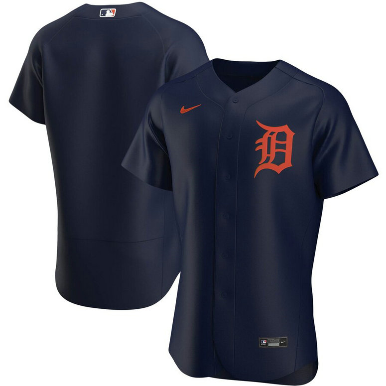 Detroit Tigers Men's Nike Navy Alternate 2020 Authentic Team MLB Jersey