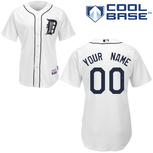Detroit Tigers Personalized custom White MLB Jersey