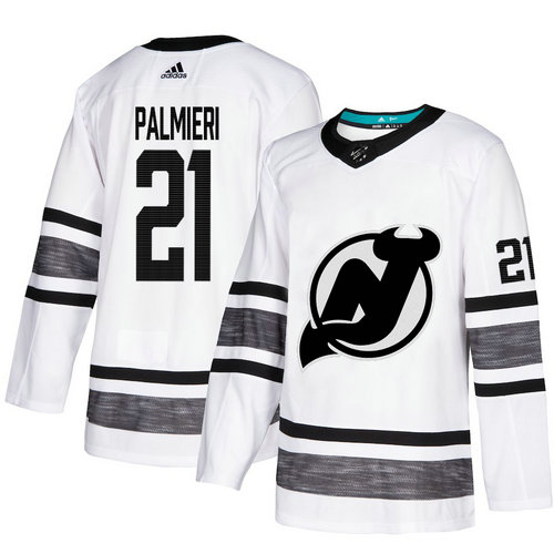 Devils #21 Kyle Palmieri White Authentic 2019 All-Star Stitched Hockey Jersey