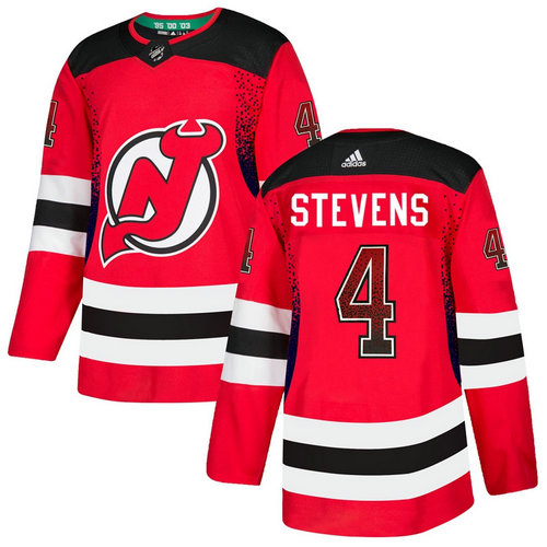 Devils 4 Scott Stevens Red Drift Fashion Adidas Jersey