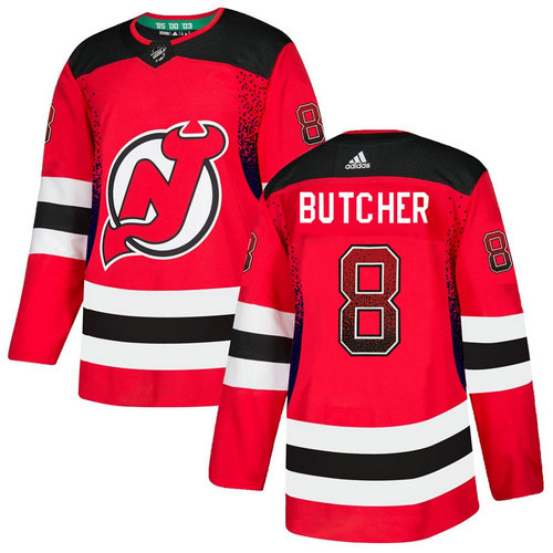 Devils 8 Will Butcher Red Drift Fashion Adidas Jersey